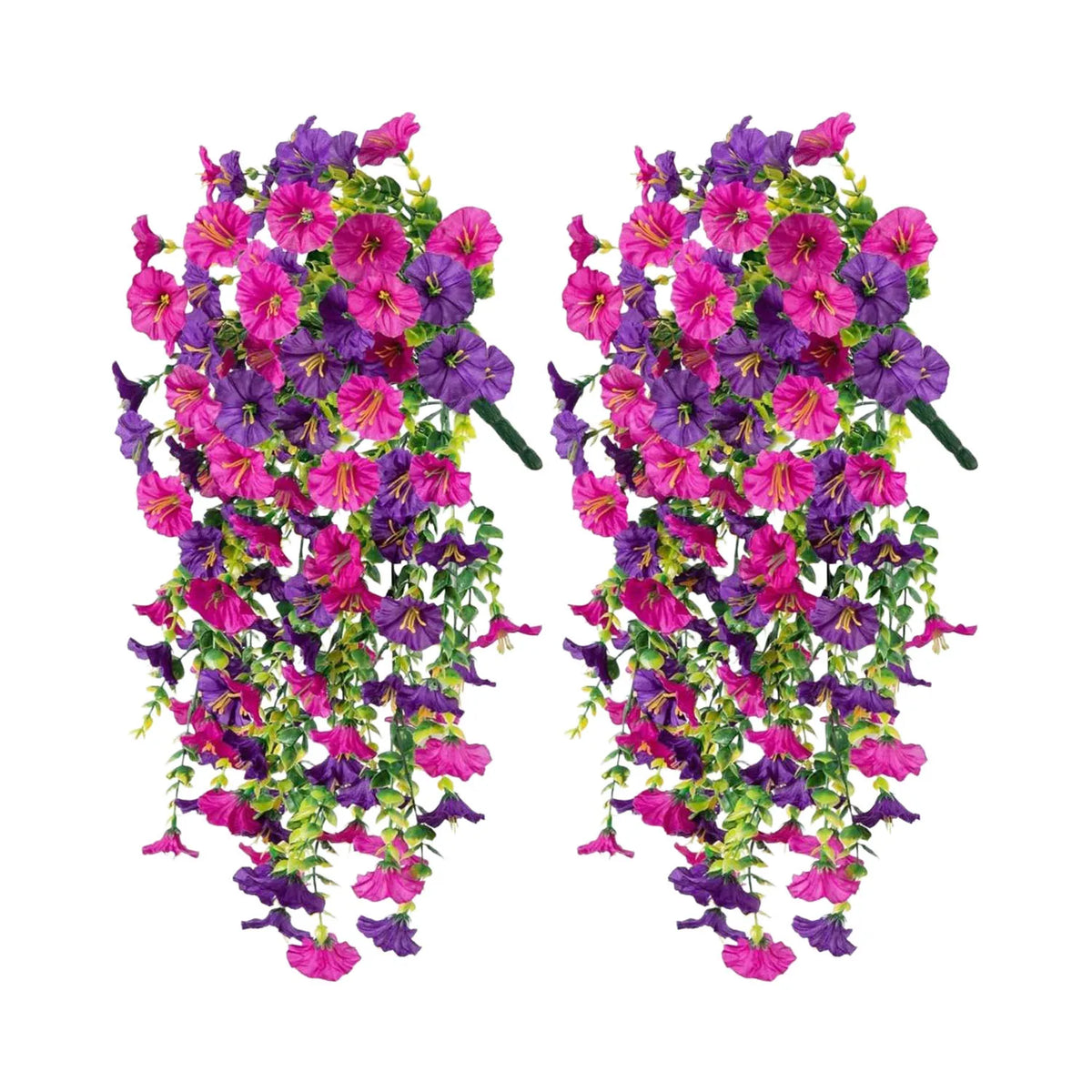 guirlande fleurs violettes roses simples moderne décoration intérieure mariage chambre verte jaune rouge