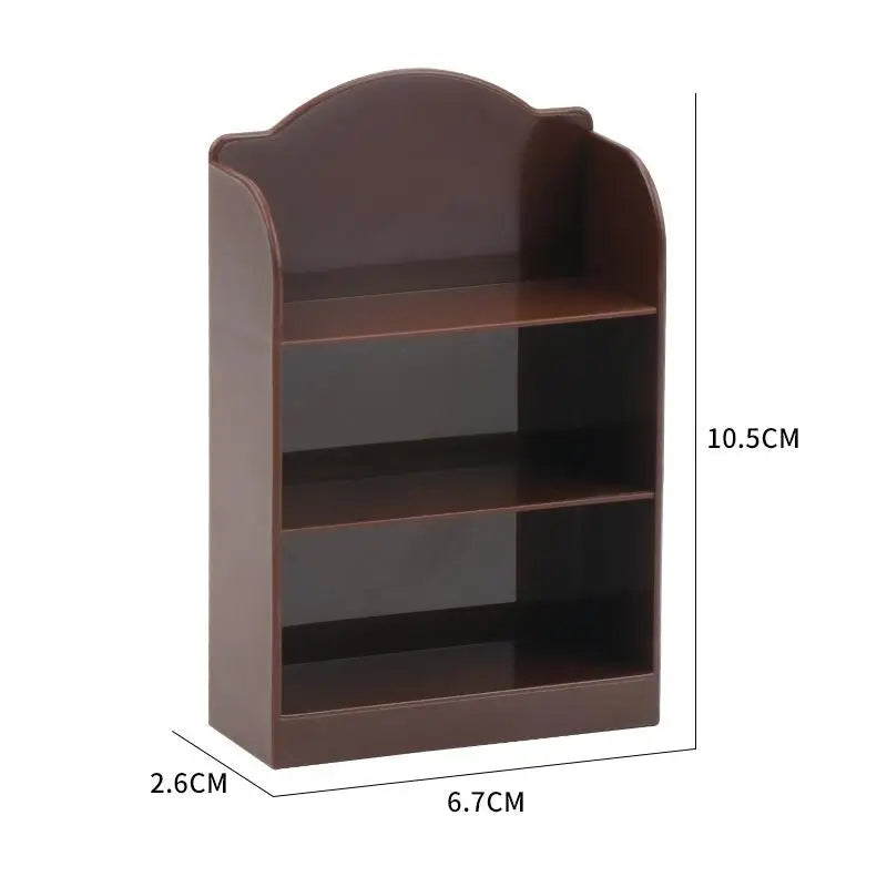 étagère miniature blanche rose beige pâtisseries motifs modernes plastique rangement maison poupée