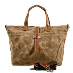 sac main vintage décontracté marron texture grunge poche extérieure fixations cuir intérieur noirversible