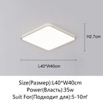 plafonnier led carré blanc ultra fin moderne luminaire salon chambre salle manger