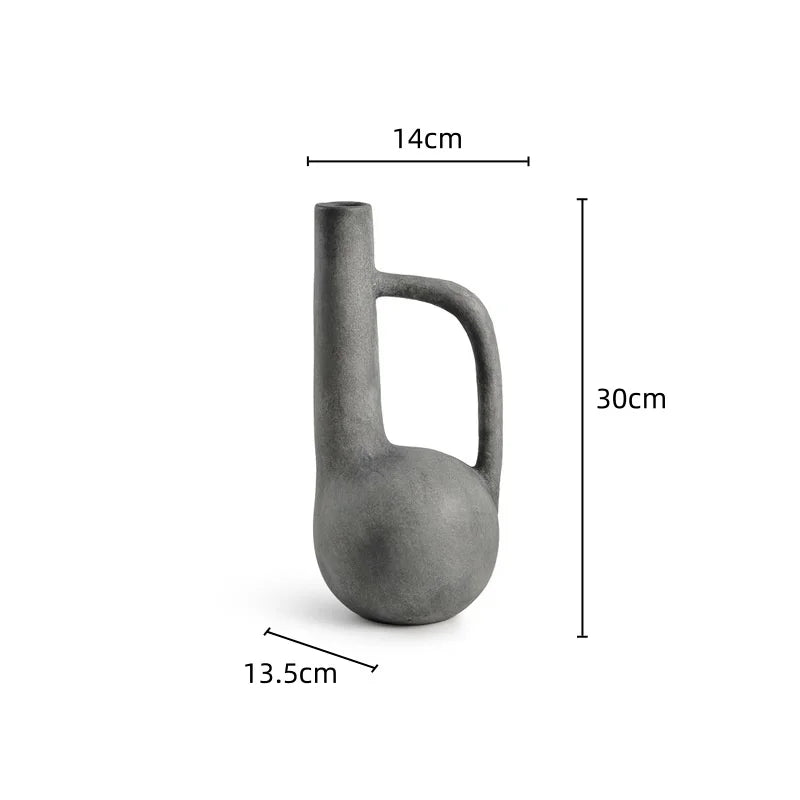 vase moderne céramique beige marron texture naturelle minimaliste décoration maison