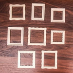 cadres photo minuscules bois naturel classiques adhésifs decoration maison miniature artisanal bricolage