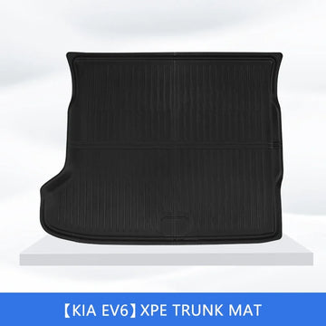 tapis sol voiture noir rayures modernes caoutchouc fibre synthétique tronc protection set
