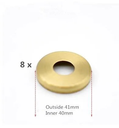 disques métalliques dorés lisses brillants modernes accessoires éclairage diy abat jour fixations invisibles trou