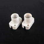 ampoule douille base e12 e14 e17 support blanc doré lisse opaque industriel