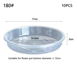 plateau fleur transparent moderne rayures ondulées différentes tailles plantes maison set