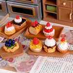 miniatures desserts variés transparents blanc rouge noir vert bleu marron réaliste decoration cuisine diy