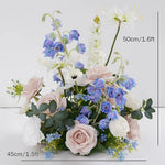 bouquets fleurs artificielles blanc rose bleu vert décoration maison anniversaire mariage party événement