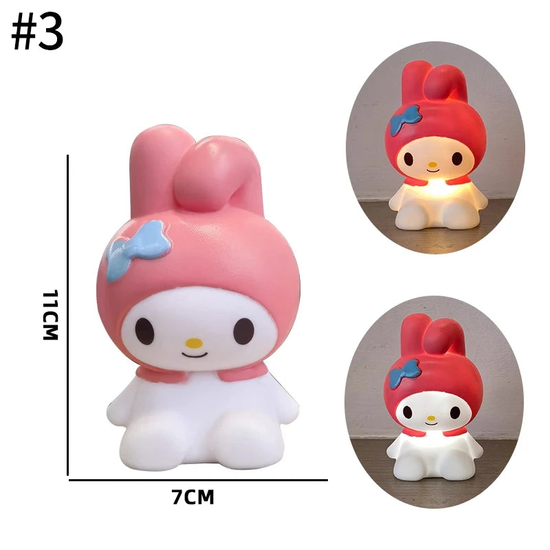 lampe table dessin animé hello kitty blanc rose cœur fraise verte bleue