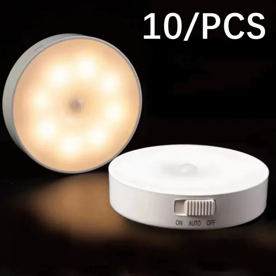 veilleuse led rechargeable usb sensor intelligente led blanc moderne adhésive auto off