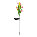 bouquet tulipes artificielles fleurs rouge rose jaune clips solaires extérieur moderne