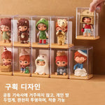 organisateur collection transparent empilable figurines modernes acrylique différentes couleurs clips