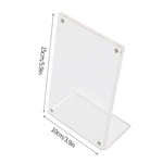 cadre photo transparent moderne clips photos fleurs séchées variante acrylique