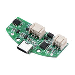 lampe tactile usb charge batterie led protection yeux module électronique vert interface tactile bleu
