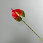 fleurs artificielles rouge vert blanc modernes intérieur décoration maison tringle fixée set pièces