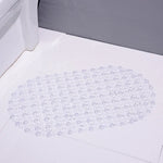 tapis bain antidérapant ventouse massage salle bain moderne couleurs variées transparent reliefs réguliers