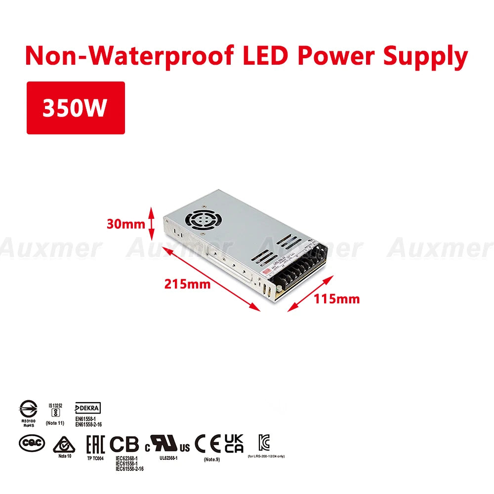 alimentation led 12v 24v argentée moderne grille hexagonale transformateur intérieur 35w 600w