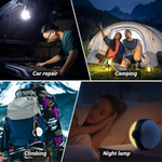 lampe led portable camping rechargeable suspension trépied sangle cuir moderne étancheextérieur