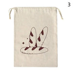 sac rangement légumes blanc imprimé fraîcheur corde nouer potatoes onions simple pratique