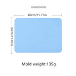 tapis silicone réutiliables 40x30cm bleu gris vert jaune rose moderne respectueux environnement