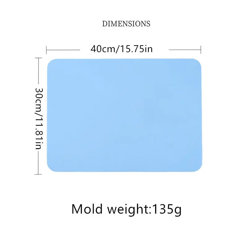 tapis silicone réutiliables 40x30cm bleu gris vert jaune rose moderne respectueux environnement