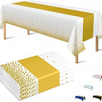 nappes jetables festives motifs dégradés serviettes papier blanc jaune doré rose modernes