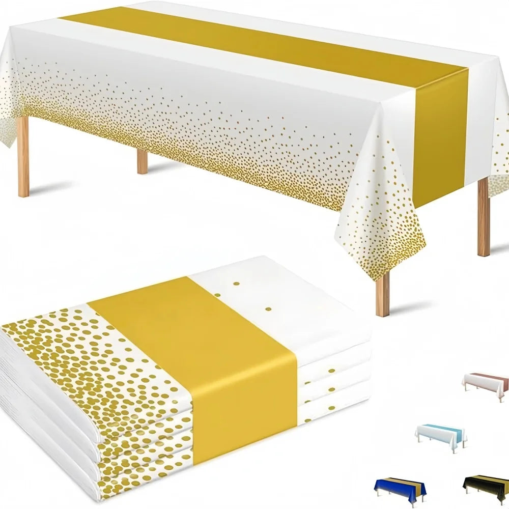 nappes jetables festives motifs dégradés serviettes papier blanc jaune doré rose modernes