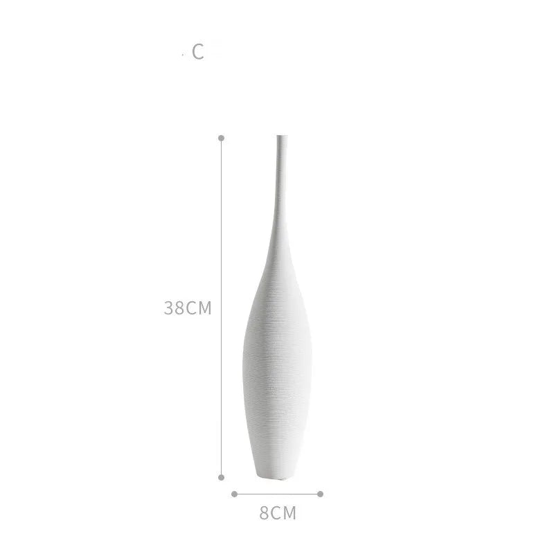 vase decoratif porcelaine moderne minimaliste couleur beige marron brun rouille blanc noir gris
