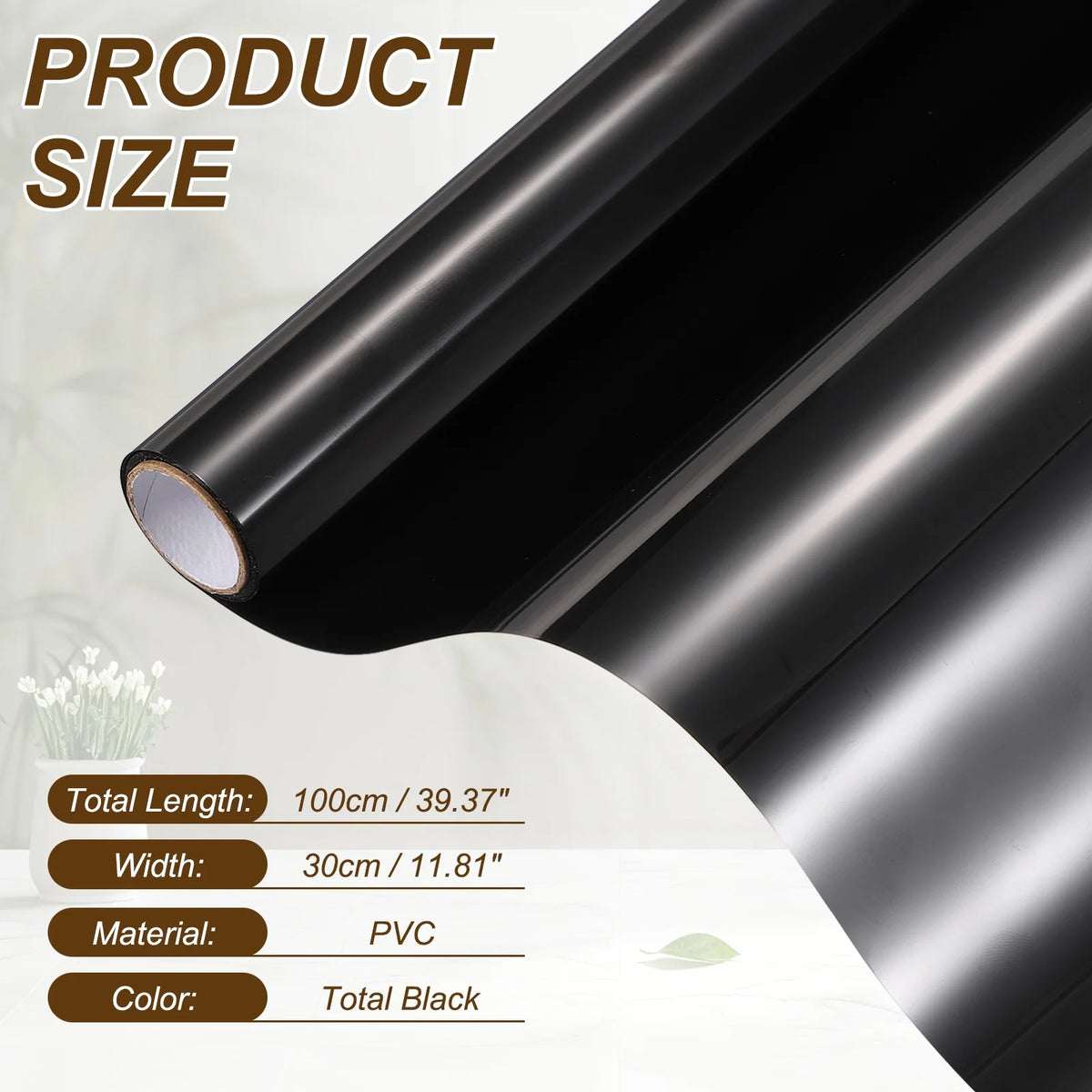 film fenêtre opaque adhésif noir couteau grattoir ruban mesure pulvérisation 100cm 30cm protection vie