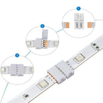 connecteurs led rgb ws2812 blanc clips pragmatique 2pin 3pin 4pin 5pin 6pin(rgbw)