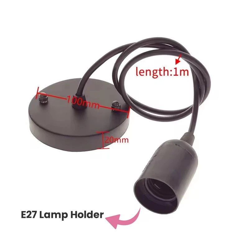 lampe suspendue tressée rotin moderne rustique opacité brun noir cordon ampoule chambre salle manger
