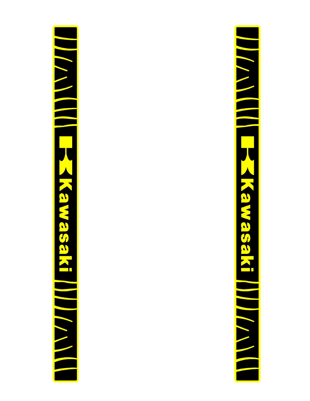 pad pédale personnalisé noir jaune logo kawasaki motifs géométriques sportif antidérapant surf thuyềnvangstakmat