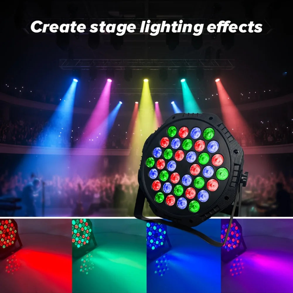 projecteurs led scène dj 36 leds couleurs rgb télécommande effets lumineux concertsévénements