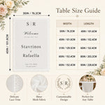 nappe table dentelle élégante blanc cassé mariage champêtre semi transparent festive