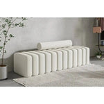 banc modulable velours orange noir blanc moderne salon confortable fixations invisibles coussins mobiles