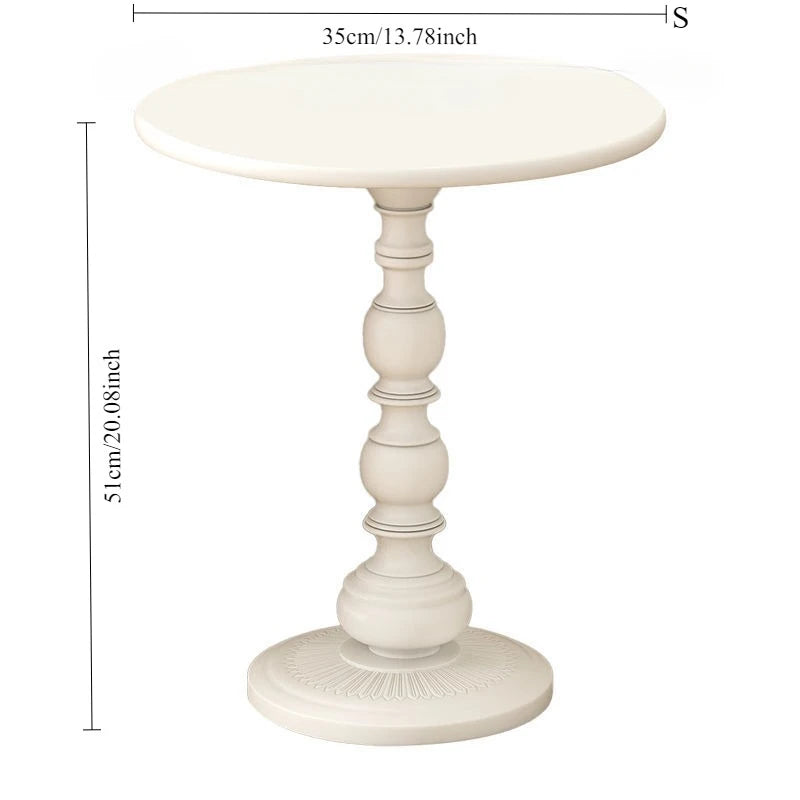 table basse rétro noire blanche nordique diamètre 35cm 40cm minimaliste sculptée salon chambre