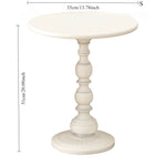 table basse rétro noire blanche nordique diamètre 35cm 40cm minimaliste sculptée salon chambre