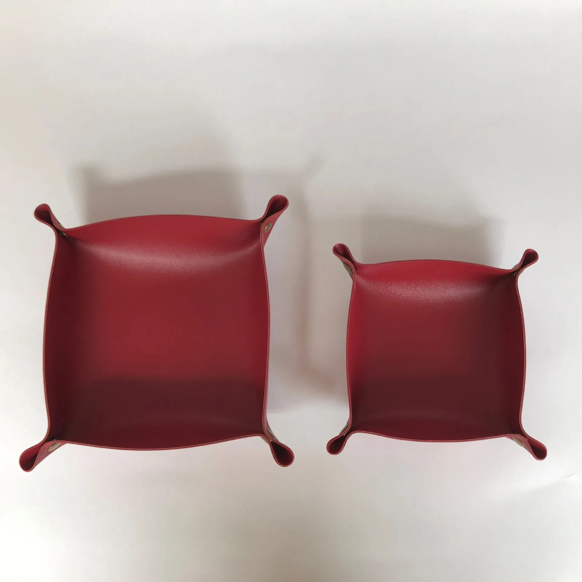 plateau rangement pliable simili cuir clés bijoux accessoires moderne