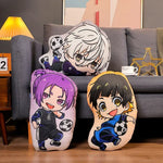 coussin anime personnages football ballons peluche lavable adulte oblong itoshi seishiro meguru