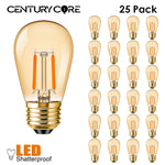 Ampoule LED dorée translucide filament orange vintage édition warm white 2700K E26 E27
