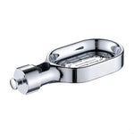 porte savon mural blanc chrome clip moderne salle bain fixe plastique