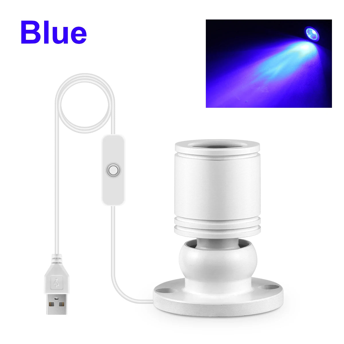 projecteur led couleur usb 5v blanc noir vert rouge bleu jaune violet transparent moderne