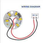 plaque led argentée jaune 5v 10w 30w adhésif moderne diodes 5730