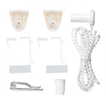 rideau enroulable moderne blanc clips tube chaîne guide rideau fixations