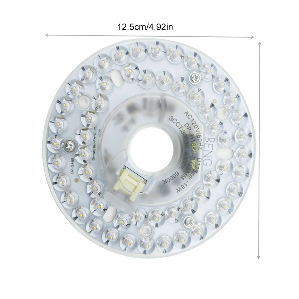 plaque led circulaire 15w 18w 24w blanc perforée modernes diodes vis fixations