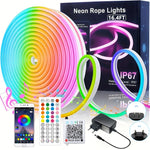 ruban led néon multicolore 24v ip67 synchronisation musique décoration moderne 10m 20m