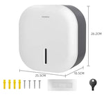 distributeur papier toilette moderne blanc gris vis fixe minimaliste chambre bain commercial