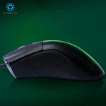 souris fil noir antidérapante caoutchouc ergonomique coussin souris points texturés