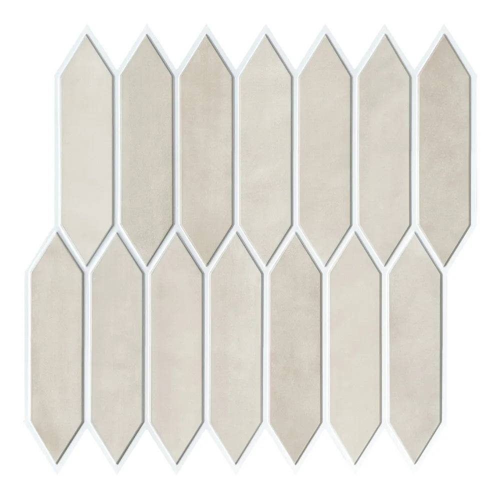 revêtement mural 3d autoadhésif imperméable moderne beige clair texture 3d lignes noires chambre cuisine