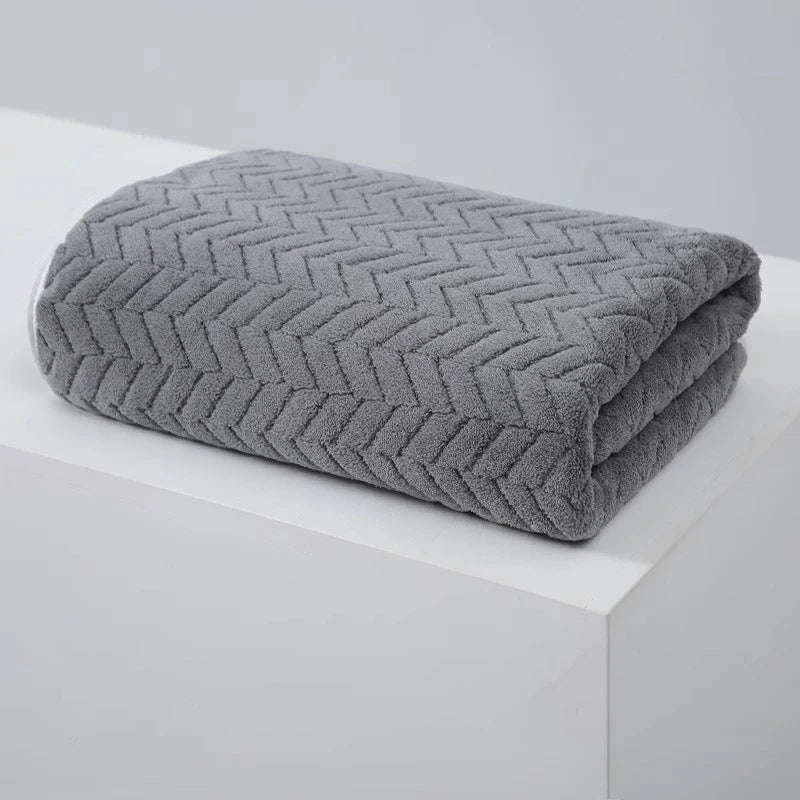 serviettes bain rapide séchage tissu microfibre tissage chevrons couleurs multiples modernes Thanksgiving